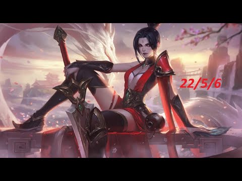 Riven top vs Shyvana KDA 22/5/6 patch 11.3