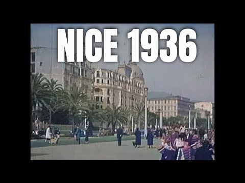 Nice 1936 in color [4K] - Time Traveling Videos