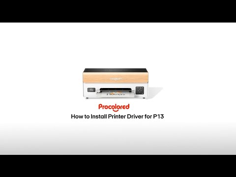How to Install Printer Driver for P13