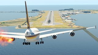 Airplane Engine Catches Fire Right Before Terrible Landing | XP11