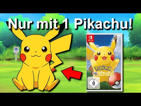 Kann man Pokemon Lets Go Pikachu mit NUR einem PIKACHU durchspielen? (+ Keine Items in Kämpfen)