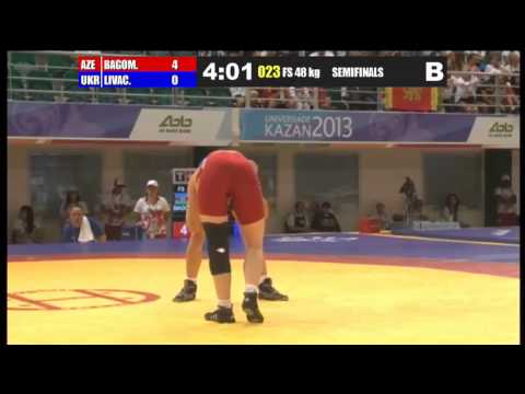 Kazan-2013 / Patimat Bagomedova (AZE) - Mariya Livach (UKR) - semifinal match