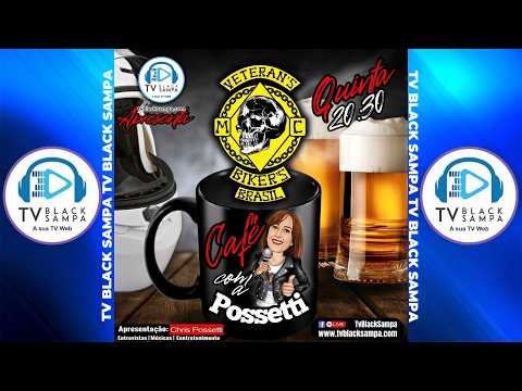 Café com a Possetti apresentação Chris Possetti - Participação Veteran's Biker's MC #63
