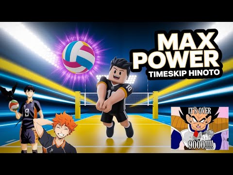 MAX POWER Spike with TIMESKIP HINOTO Roblox Volleyball Legends