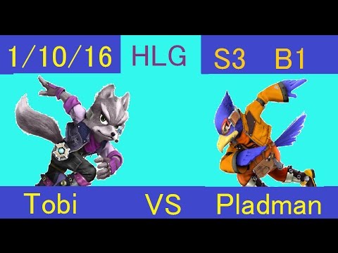 HLG S3: Rocky Times:Pladman(Falco) and Tobi(Samus,Toonlink,Fox) Salty Run back