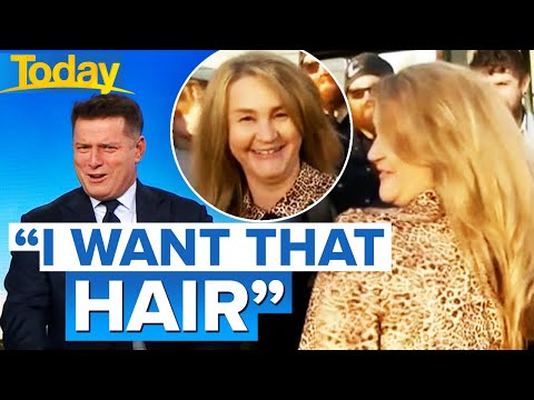 Aussie host stunned by guest’s ‘magnificent’ hair | Today Show Australia