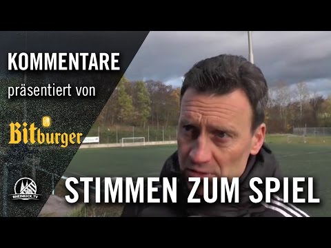 Die Stimmen zum Spiel (Siegburger SV 04 - SV Bergisch Gladbach 09, 2. Runde, Bitburger-Pokal 16/17)
