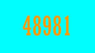 Numbers 1 to 90000