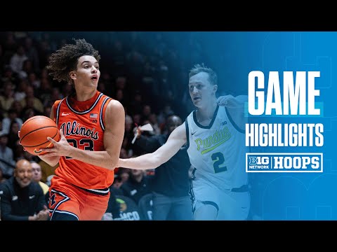 Illinois at Purdue | HIGHLIGHTS | Big Ten Men's Basketball | 01/24/2026