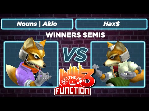 The Function 3: Nouns | Aklo vs Hax$ - Winners Semis SSBM