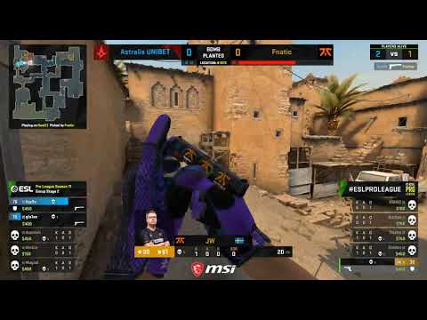 JW 1vs2 CLUTCH (FNATIC vs ASTRALIS) ESL Pro League Season 11 Europe