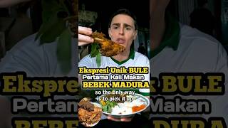 Download lagu Unique Expression of Foreigners Eating MADURA DUCK for the First Time #foreigners #culinary #madu... mp3