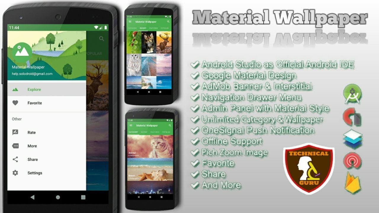 How To Edit Material Wallpaper Source Code Full Tutorial A to Z