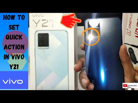 How to set Flash Light via a Volume down button in VIVO Y21|  to turn a flashlight on/off on a Vivo
