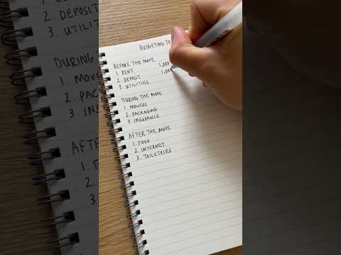 Budgeting to move out