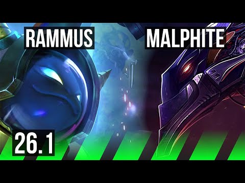 RAMMUS vs MALPHITE (JGL) | Good KDA: 4/1/15 | EUW Master | 26.1