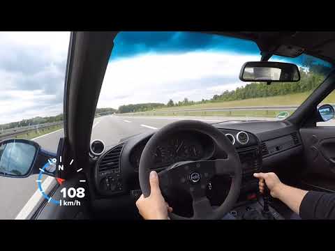 BMW E36 325i Coupe M50 Turbo 672 PS // 100 - 200 km/h acceleration