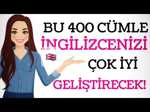 ingilizceyi böyle öğrenin(bu 400 cümle ingilizcenizi çok iyi geliştirecek)
