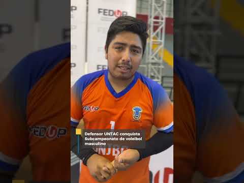 DEFENSOR UNTAC CONQUISTA SUBCAMPEONATO DE VÓLEY MASCULINO #unjbg #tacna  #universidad