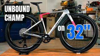 Defending Unbound champ racing 32” wheels this year with Scott RC Gravel prototype