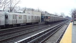 preview picture of video 'BMT Brighton Line: R160B Siemens Q Train & R68A B Train at Neck Road'