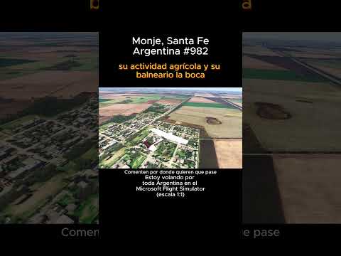 Monje, Santa Fe desde el Microsoft Flight Simulator #monje #santafe #msfs #joaha45 #argentina