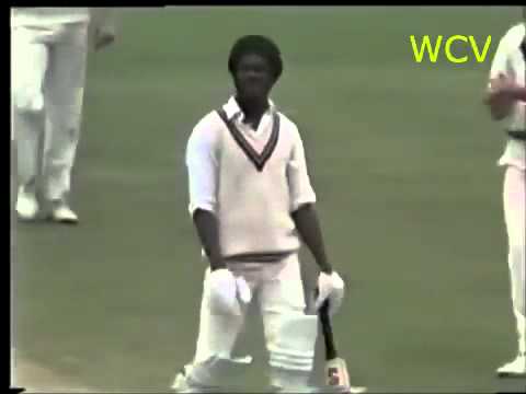 Jeff Thomson Spectacular Delivery to Michael Holding, his Stumps Cartwheeling 1975