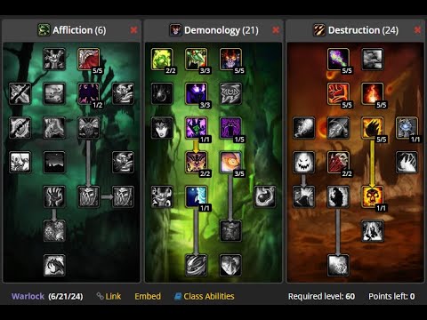 The best TBC prepatch Warlock PvE parse spec