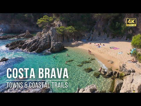 Costa Brava Beach Walk 🌊 Platja d'Aro, Spain | 4K Walking Tour