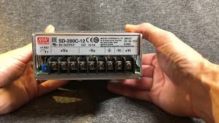 Mean Well SD-200C-12 Měnič DC/DC uzavřený 200W 12V