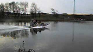 preview picture of video 'AirBoat Crossing swapmy by Zenith-marine.com Test 7 Riva River'