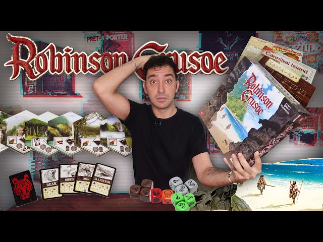 Vídeo relacionado con PORTAL GAMES | Robinson Crusoe Book of Adventures | Libro de Escenarios Expansión de Juego de Mesa, Más de 50 Escenarios, Compatible con Robinson Crusoe | 1 a 4 Jugadores | 120 Minutos