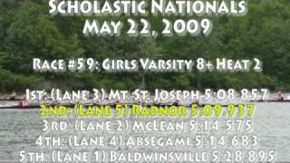 preview picture of video '2009 SRAA Nationals: Girls Senior 8+ Heat 2'