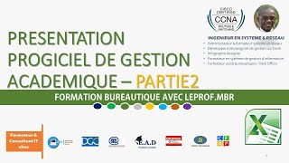 Présentation progiciel de gestion académique - Partie2