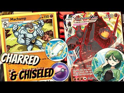 Machamp Deck. 💪🏋️‍♂️ Play 3 VMAX Every Game! W/ Coalossal VMAX & Lake Acuity. PTCGO Lost Origin