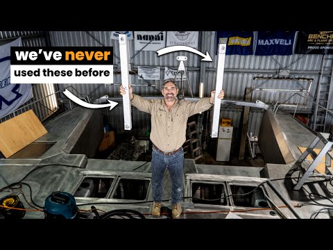 Trying Something TOTALLY NEW 😱 Building Our Own Aluminum Catamaran Pt. 32