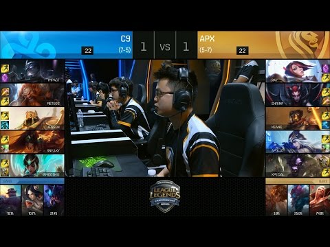 C9 vs APX Game 3 Highlights - CLOUD9 vs APEX NA LCS Week 7 Summer 2016