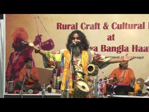 Kartik Khyapa performing at Biswa Bangla Haat on 24th Dec 2016