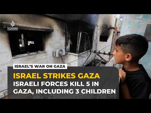 Israel bombs residential building in Gaza, killing at least five Palestinians