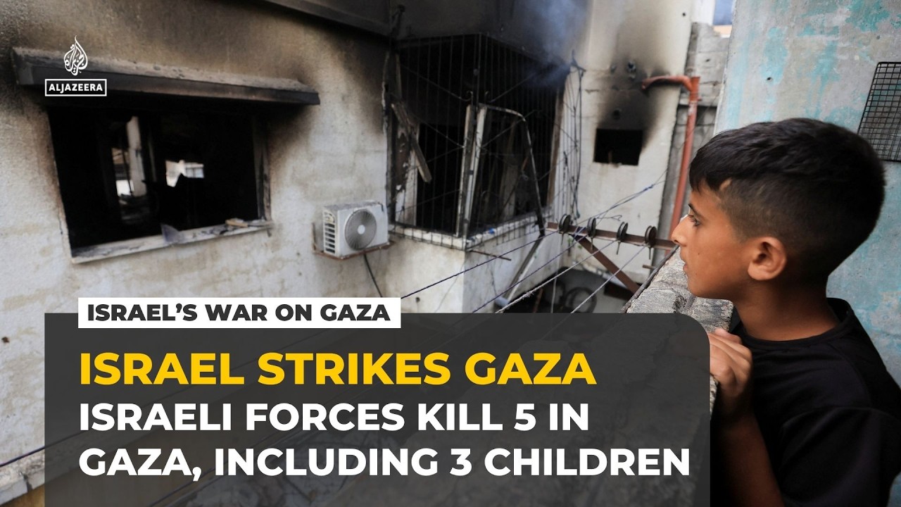 Israel bombs residential building in Gaza, killing at least five Palestinians