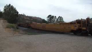 preview picture of video 'Union Pacific Baretable Train Through Woodford HD'