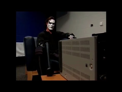WCW Nitro Sting Backstage After Attack Hogan