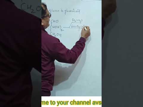 Glucose to gluconic acid #organicchemistry #education #avsonlinestudy #viralvideo #chemistry