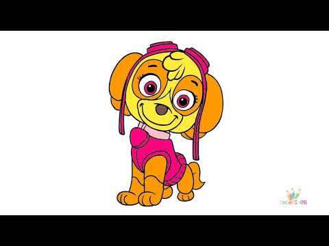 Coloriage pat patrouille stella - Coloriagecrayon