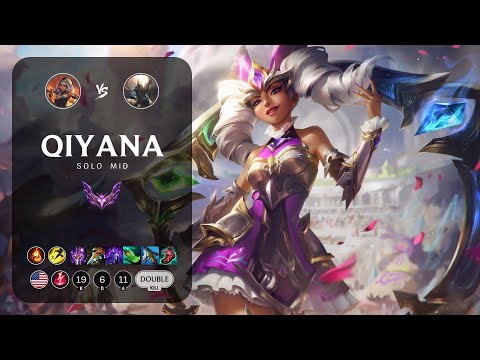 Qiyana Mid vs Pantheon - NA Master Patch 13.10