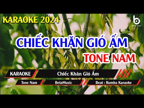 KARAOKE Chiếc Khăn Gió Ấm Tone Nam Beat Chuẩn | KARAOKE RUMBA