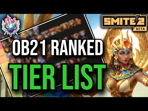 UPDATED SMITE 2 TIER LIST FOR ESET RELEASE (patch OB21)
