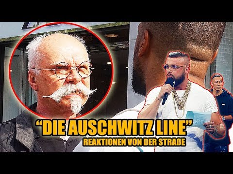 die „AUSCHWITZ LINE“ von FARID BANG und KOLLEGAH || LIVE REAKTIONEN VON DER STRAßE 🎧 - Leon Lovelock