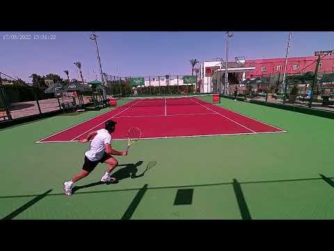 Photos Photiades vs Filip Cebic Tennis Practice 17 03 2022