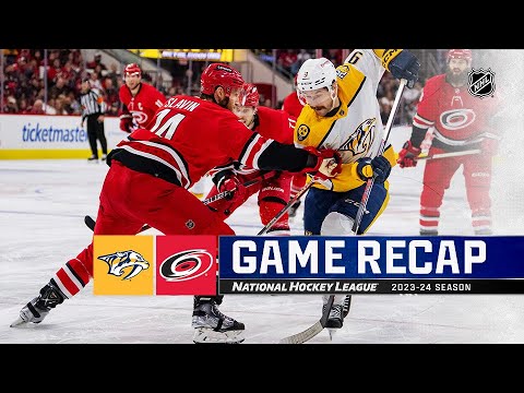 Predators @ Hurricanes 12/15 | NHL Highlights 2023